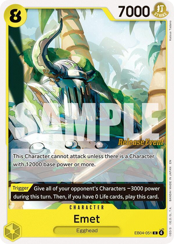 Emet EB04-051 Release Event Stamp card, Egghead Crisis