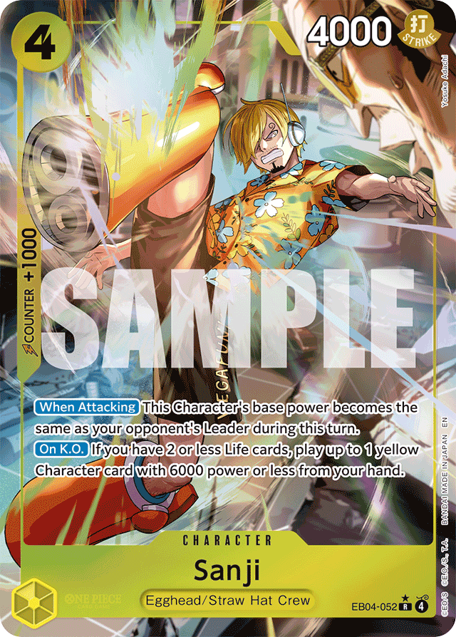 Sanji EB04-052 Alt Art card, Egghead Crisis