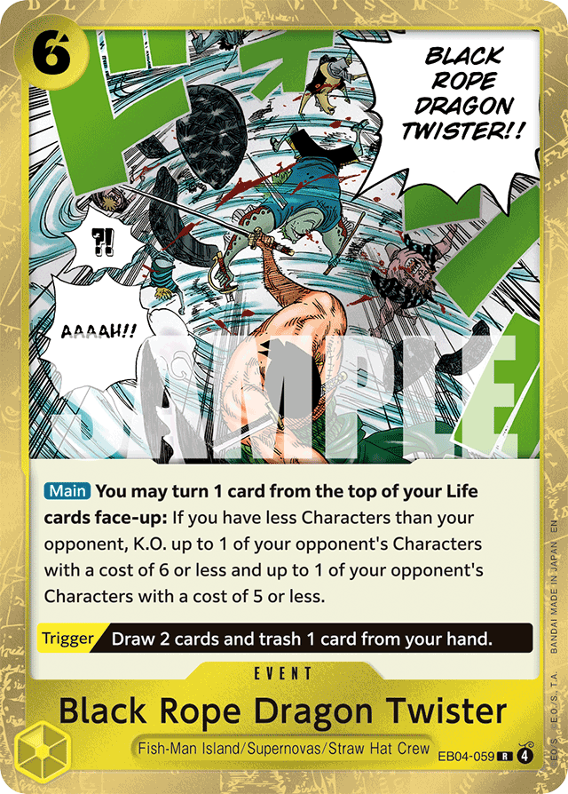 Black Rope Dragon Twister EB04-059 card, Egghead Crisis