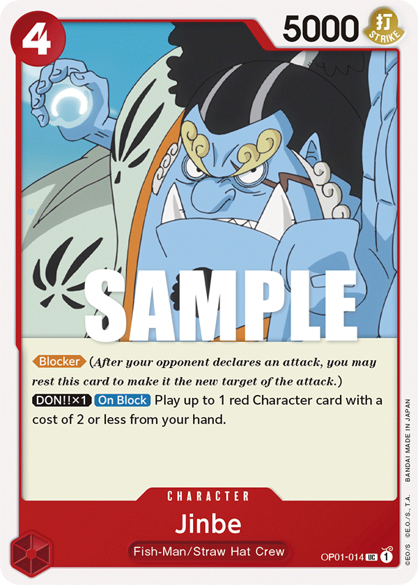 Jinbe OP01-014 card, Romance Dawn