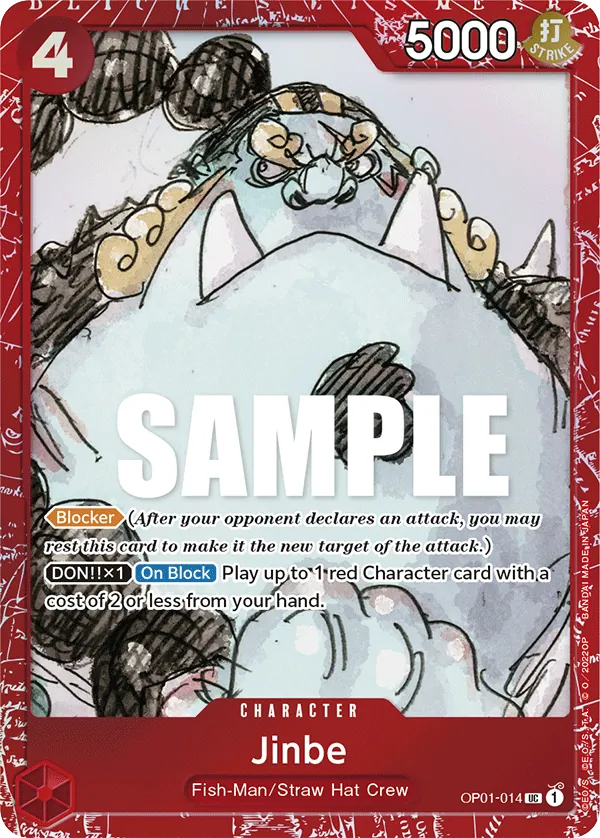 Jinbe OP01-014 Film Red card, Romance Dawn