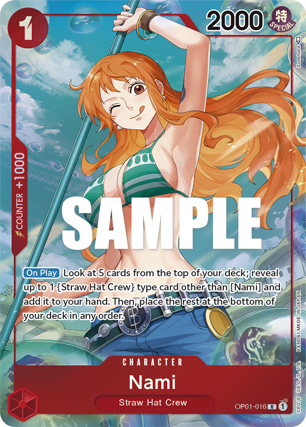 Nami OP01-016 Alt Art card, Romance Dawn