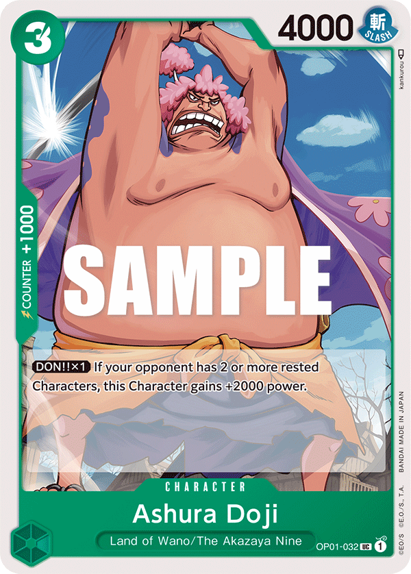 Ashura Doji OP01-032 card, Romance Dawn