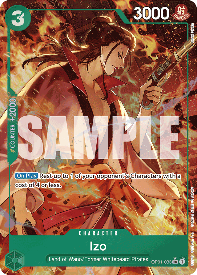 Izo OP01-033 Alt Art card, Romance Dawn
