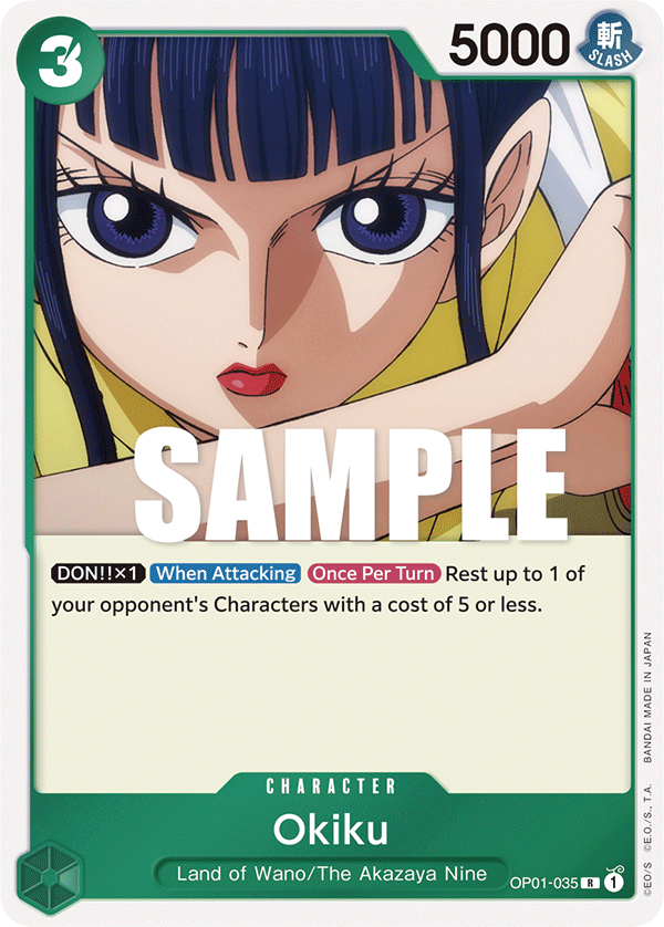 Okiku OP01-035 card, Romance Dawn