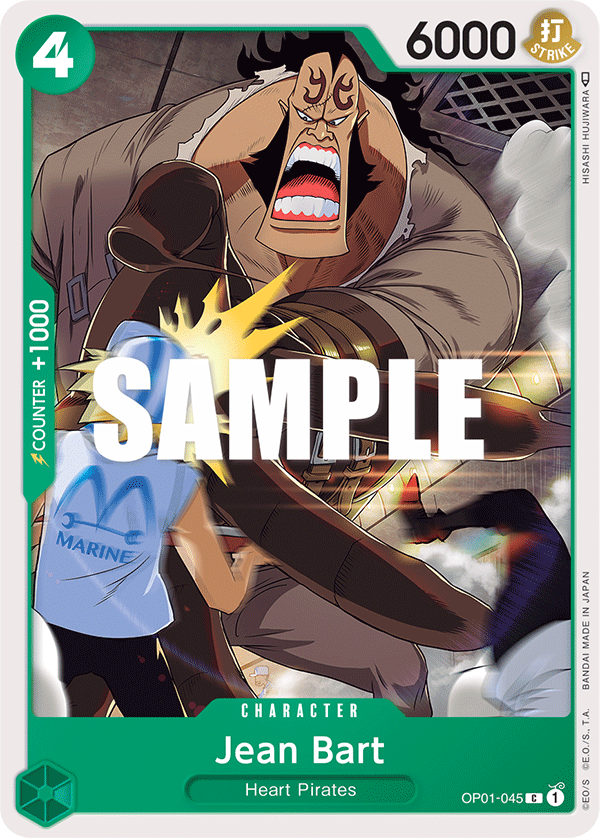 Jean Bart OP01-045 card, Romance Dawn
