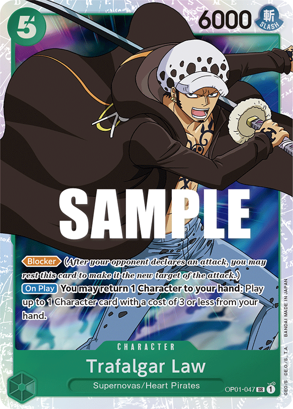 Trafalgar Law OP01-047 card, Romance Dawn