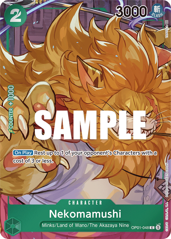 Nekomamushi OP01-048 Alt Art card, Romance Dawn