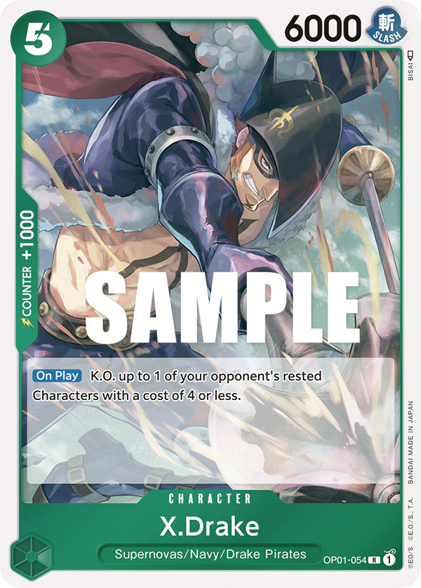 X.Drake OP01-054 card, Romance Dawn