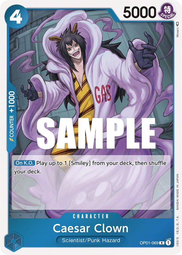 Caesar Clown OP01-069 card, Romance Dawn