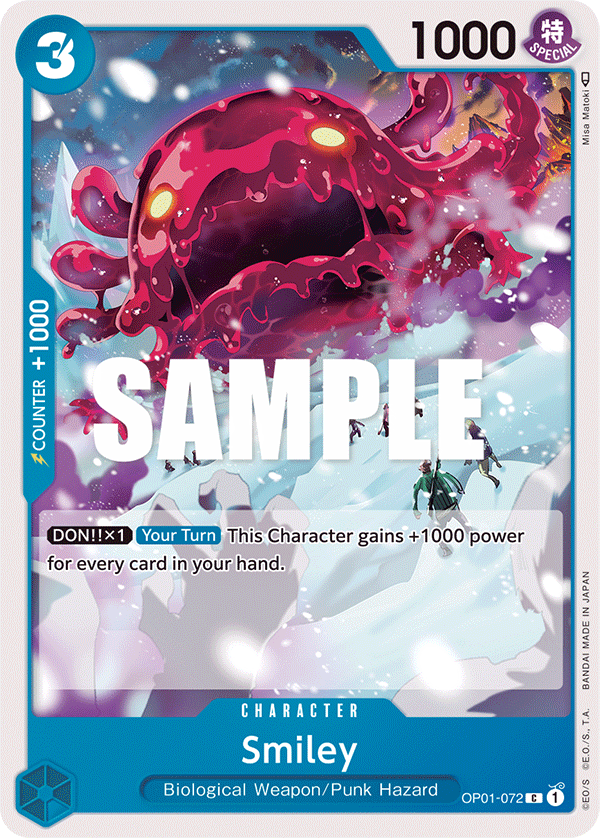Smiley OP01-072 card, Romance Dawn