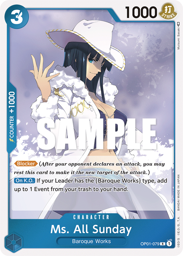 Ms. All Sunday OP01-079 card, Romance Dawn