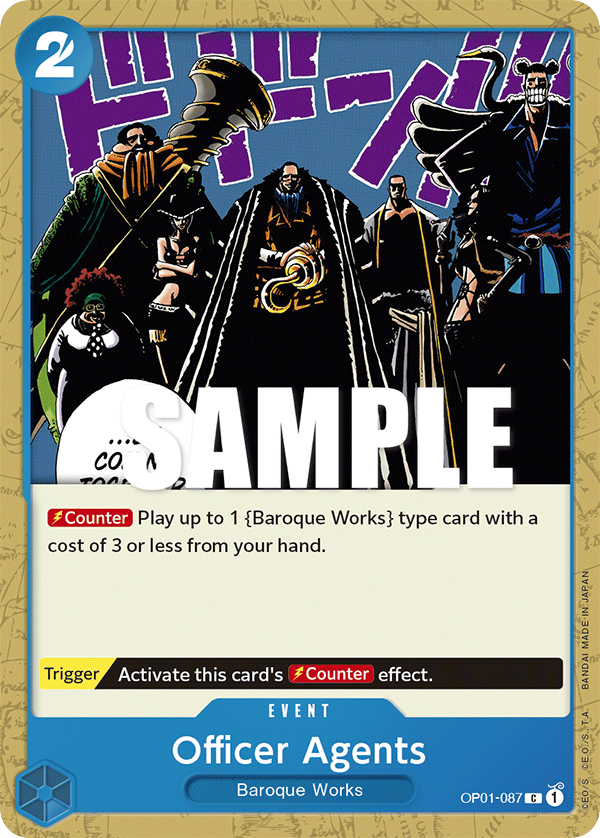 Officer Agents OP01-087 card, Romance Dawn