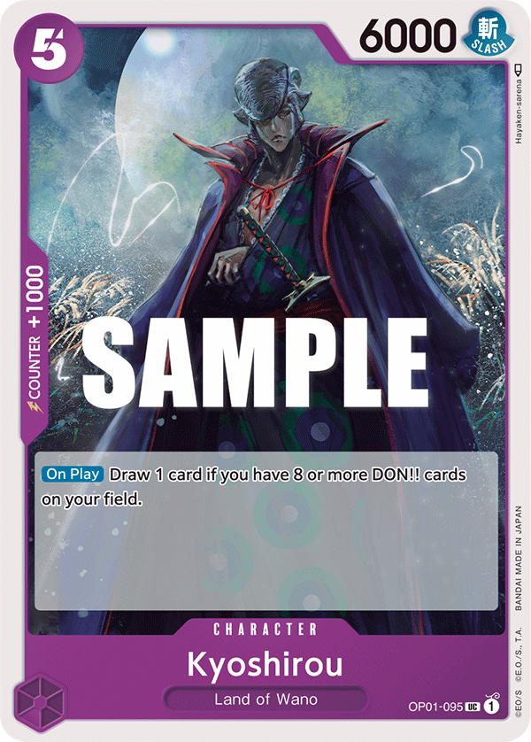 Kyoshirou OP01-095 card, Romance Dawn