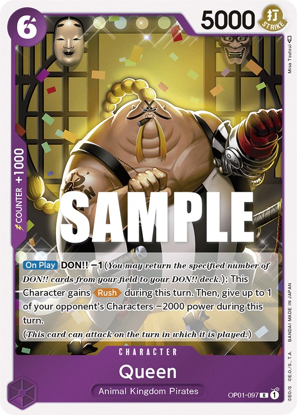 Queen OP01-097 card, Romance Dawn