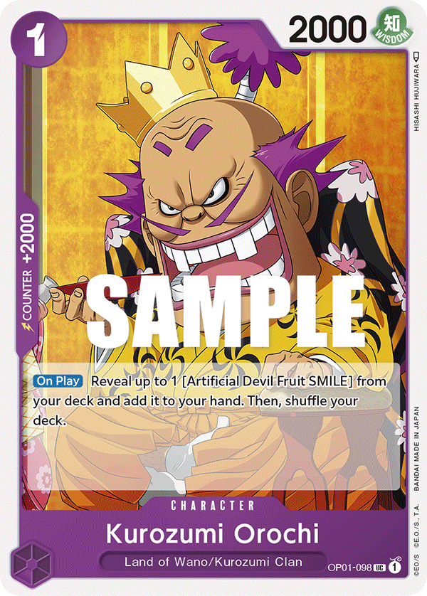 Kurozumi Orochi OP01-098 card, Romance Dawn