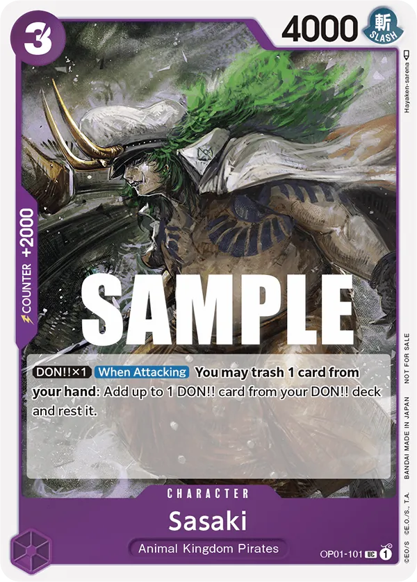 Sasaki OP01-101 Event Pack Vol. 2 Alt Art card, Romance Dawn