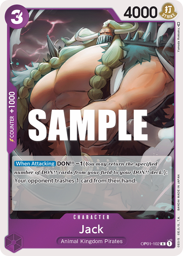 Jack OP01-102 card, Romance Dawn