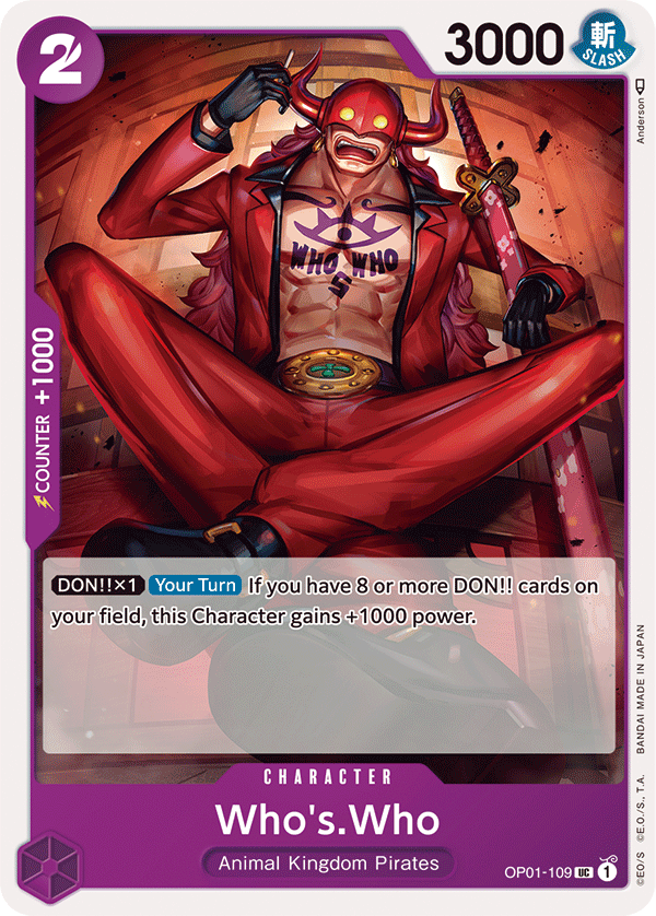 Who's.Who OP01-109 card, Romance Dawn