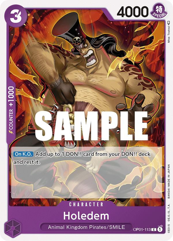 Holedem OP01-113 card, Romance Dawn