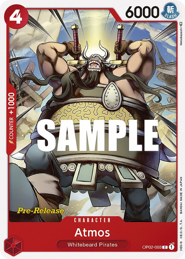 Atmos OP02-003 Pre-Release Stamp card, Paramount War