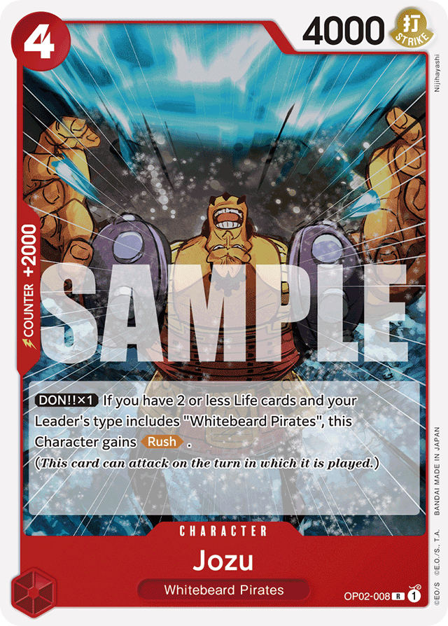 Jozu OP02-008 card, Paramount War