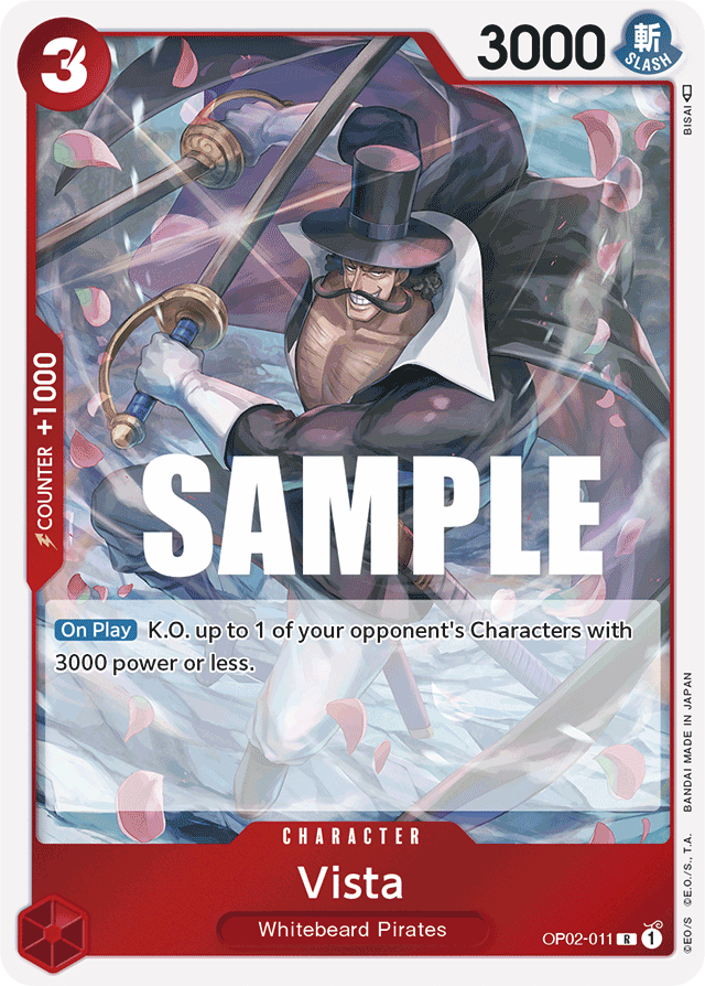 Vista OP02-011 card, Paramount War