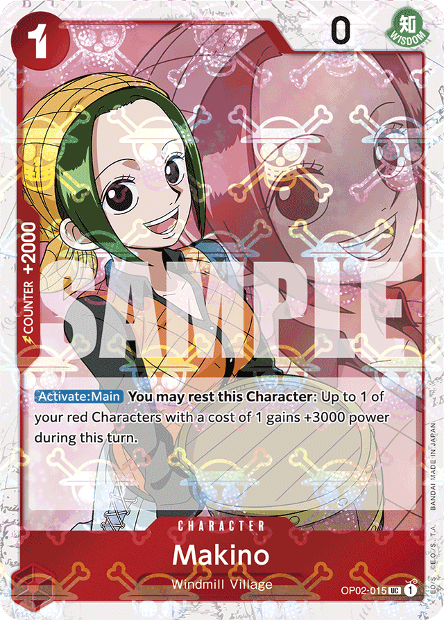 Makino OP02-015 Jolly Roger Foil card, Paramount War