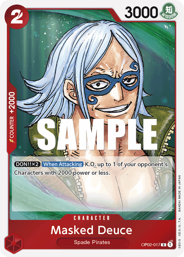 Masked Deuce OP02-017 card, Paramount War