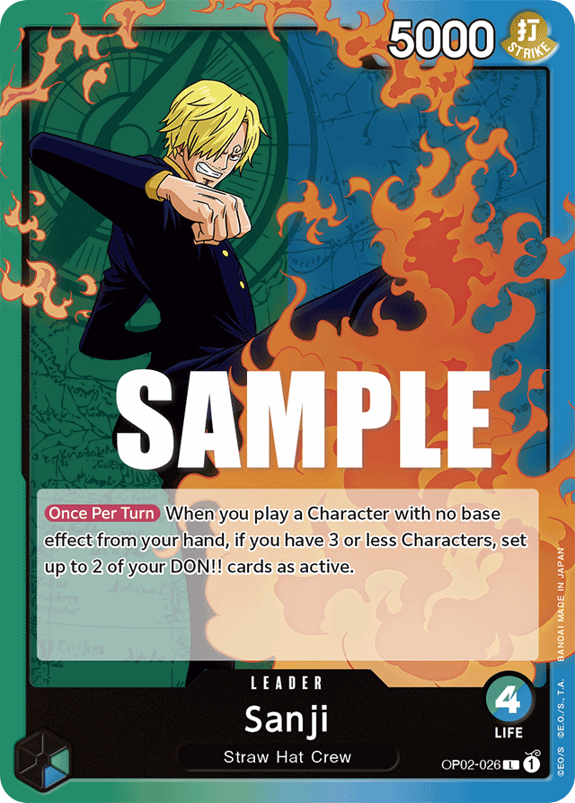 Sanji OP02-026 card, Paramount War