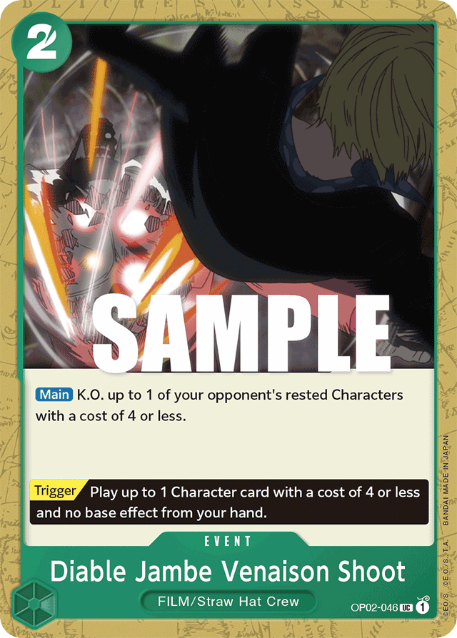 Diable Jambe Venaison Shoot OP02-046 card, Paramount War
