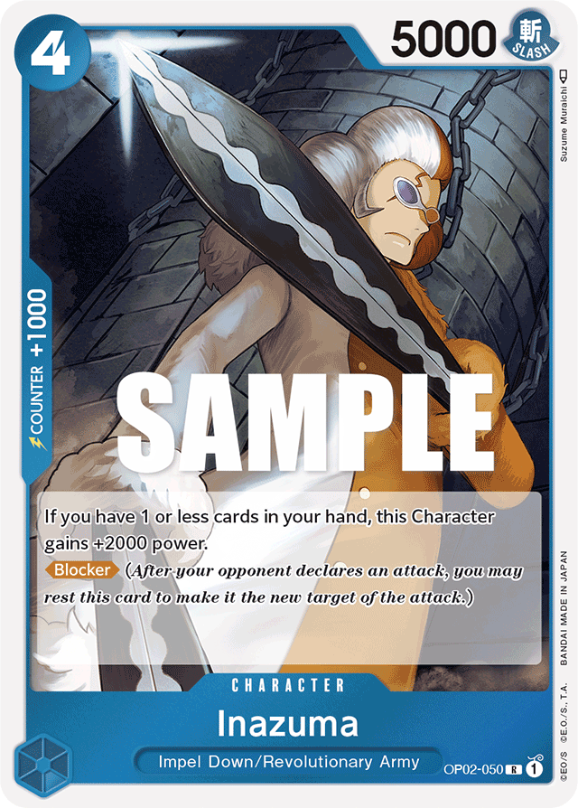Inazuma OP02-050 card, Paramount War