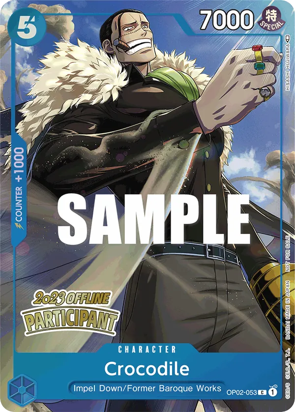 Crocodile OP02-053 Offline Participant Stamp card, Paramount War