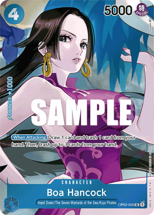Boa Hancock OP02-059 Alt Art card, Paramount War
