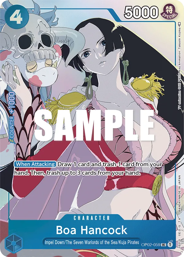 Boa Hancock OP02-059 Gift Collection Alt Art card, Paramount War