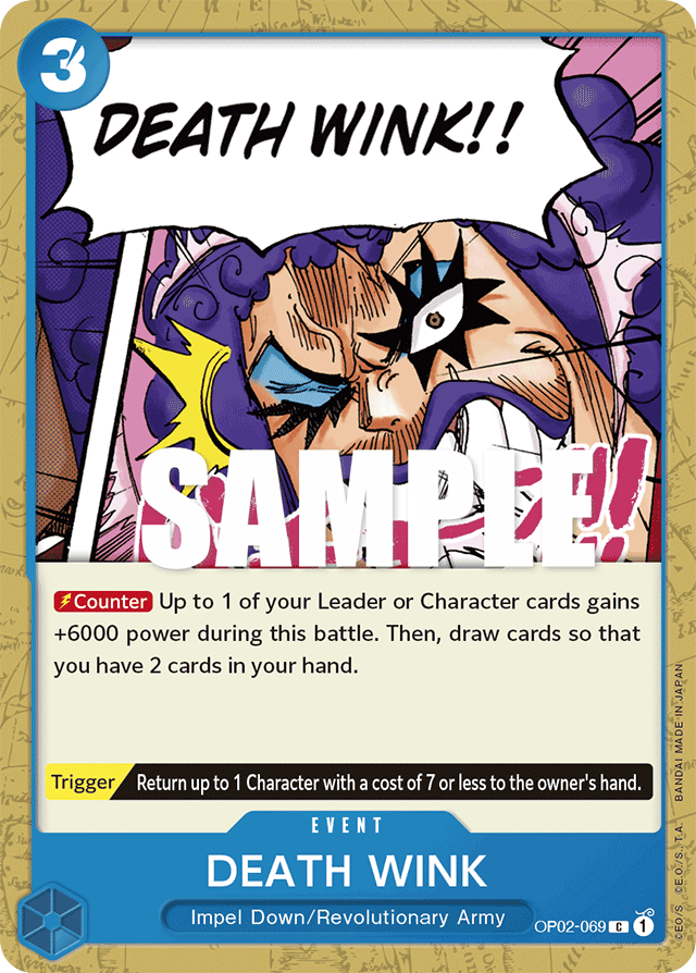 DEATH WINK OP02-069 card, Paramount War