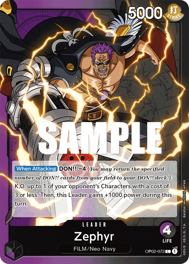Zephyr OP02-072 card, Paramount War