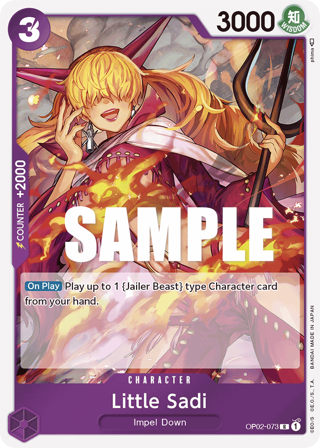 Little Sadi OP02-073 card, Paramount War