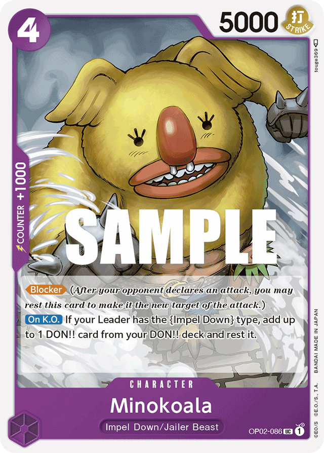 Minokoala OP02-086 card, Paramount War