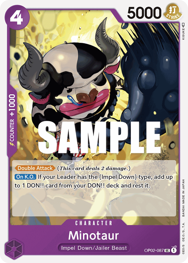 Minotaur OP02-087 card, Paramount War