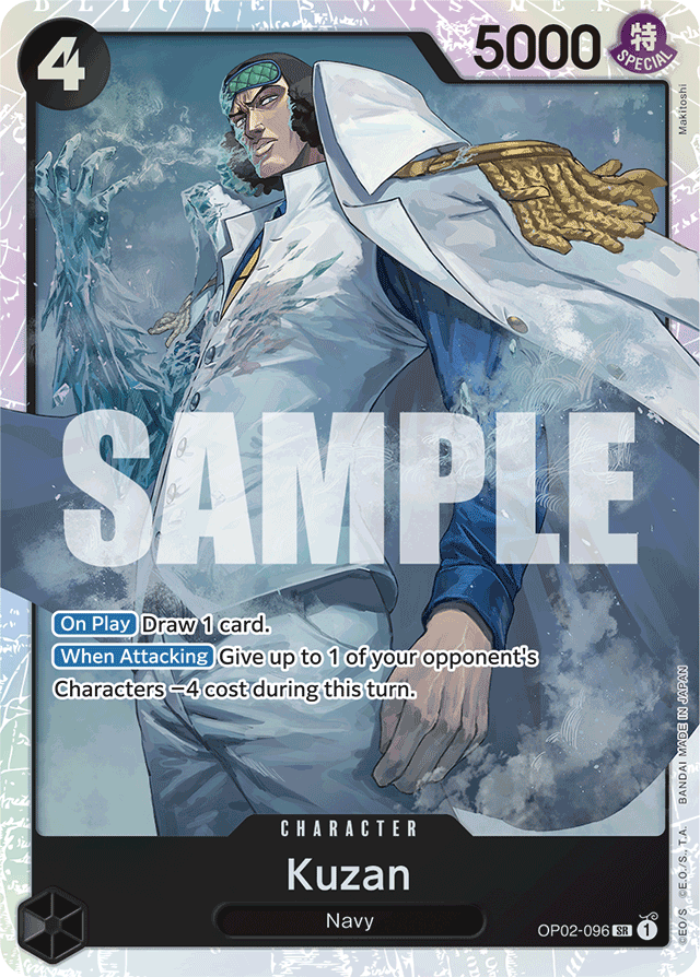Kuzan OP02-096 Reprint card, Paramount War