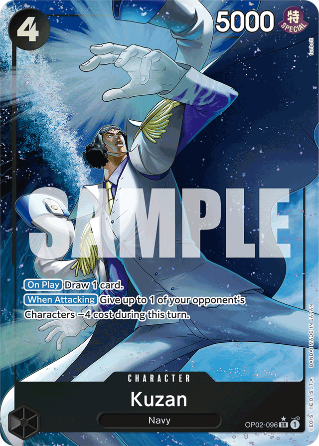 Kuzan OP02-096 Premium Alt Art card, Paramount War