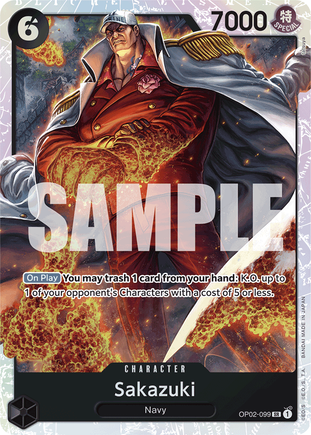Sakazuki OP02-099 Reprint card, Paramount War