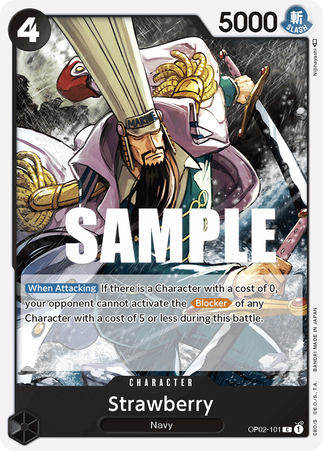 Strawberry OP02-101 card, Paramount War