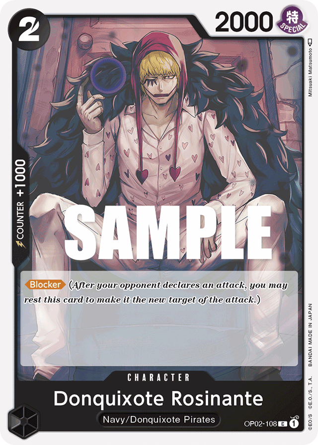 Donquixote Rosinante OP02-108 card, Paramount War