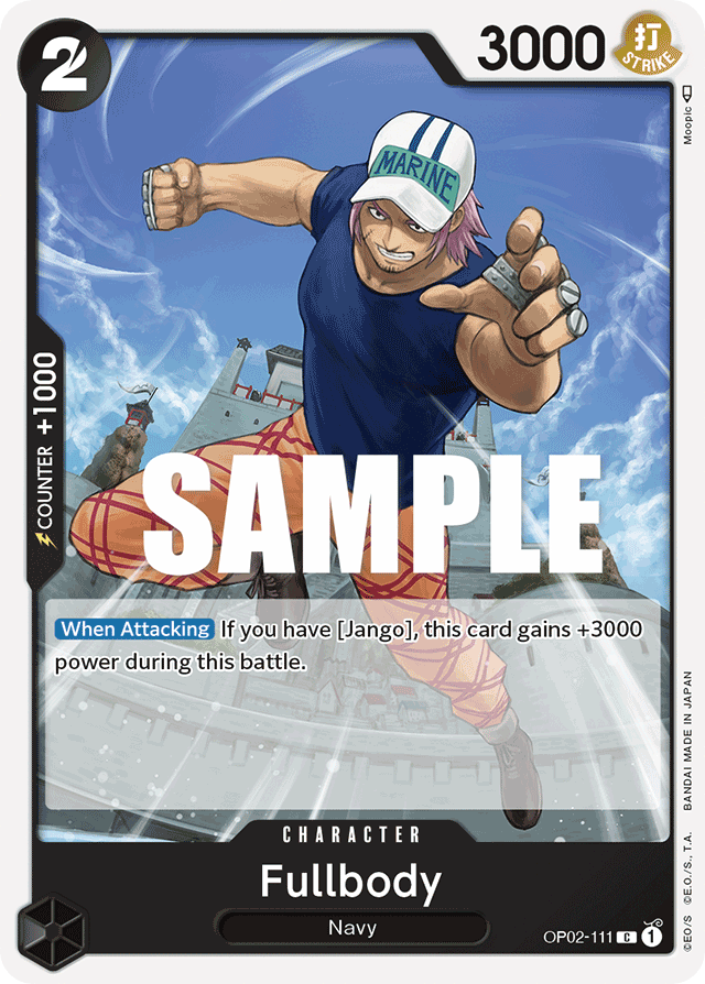 Fullbody OP02-111 card, Paramount War
