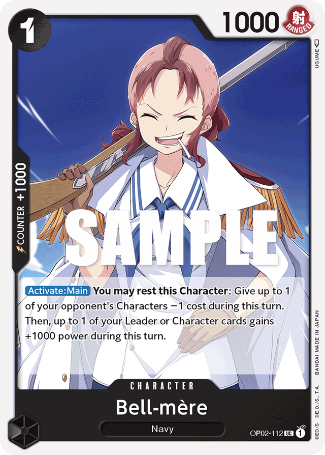 Bell-mere OP02-112 card, Paramount War