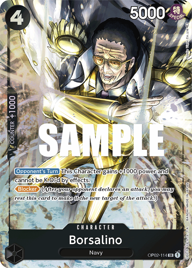 Borsalino OP02-114 Alt Art card, Paramount War