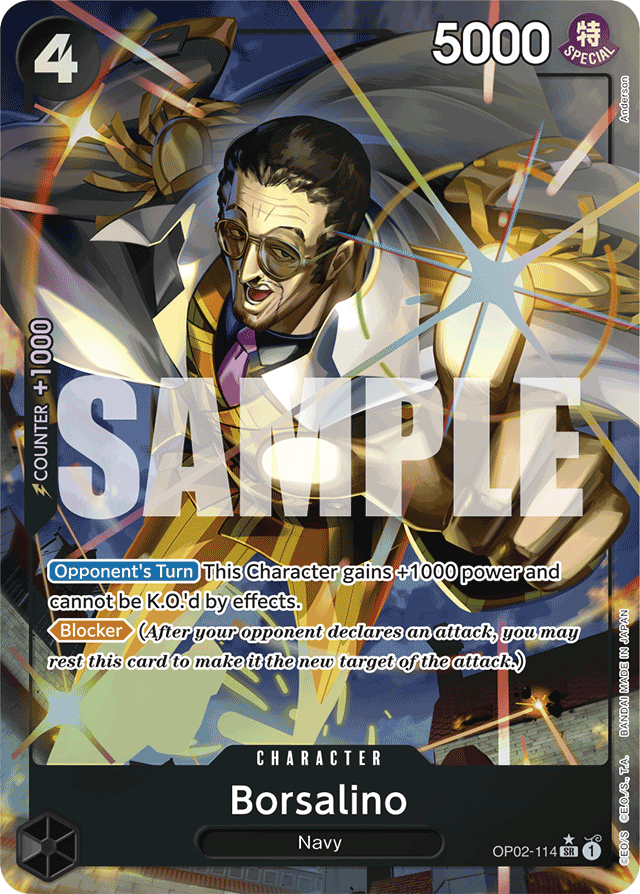 Borsalino OP02-114 Premium Alt Art card, Paramount War