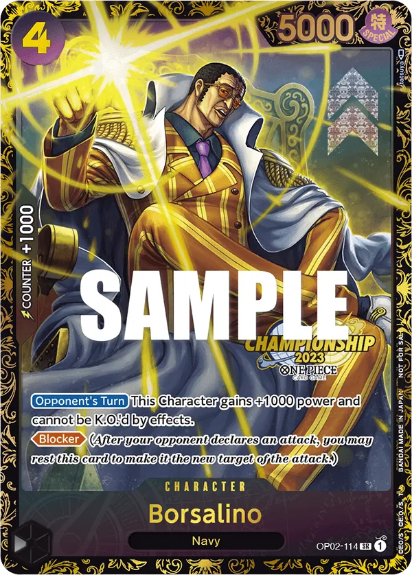 Borsalino OP02-114 Championship Stamp card, Paramount War